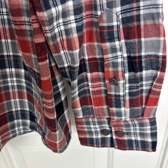 Alesbury NWOT Plaid Button-Up Flannel Collared Shirt Regular Fit Long Sleeve L - Picture 7 of 8